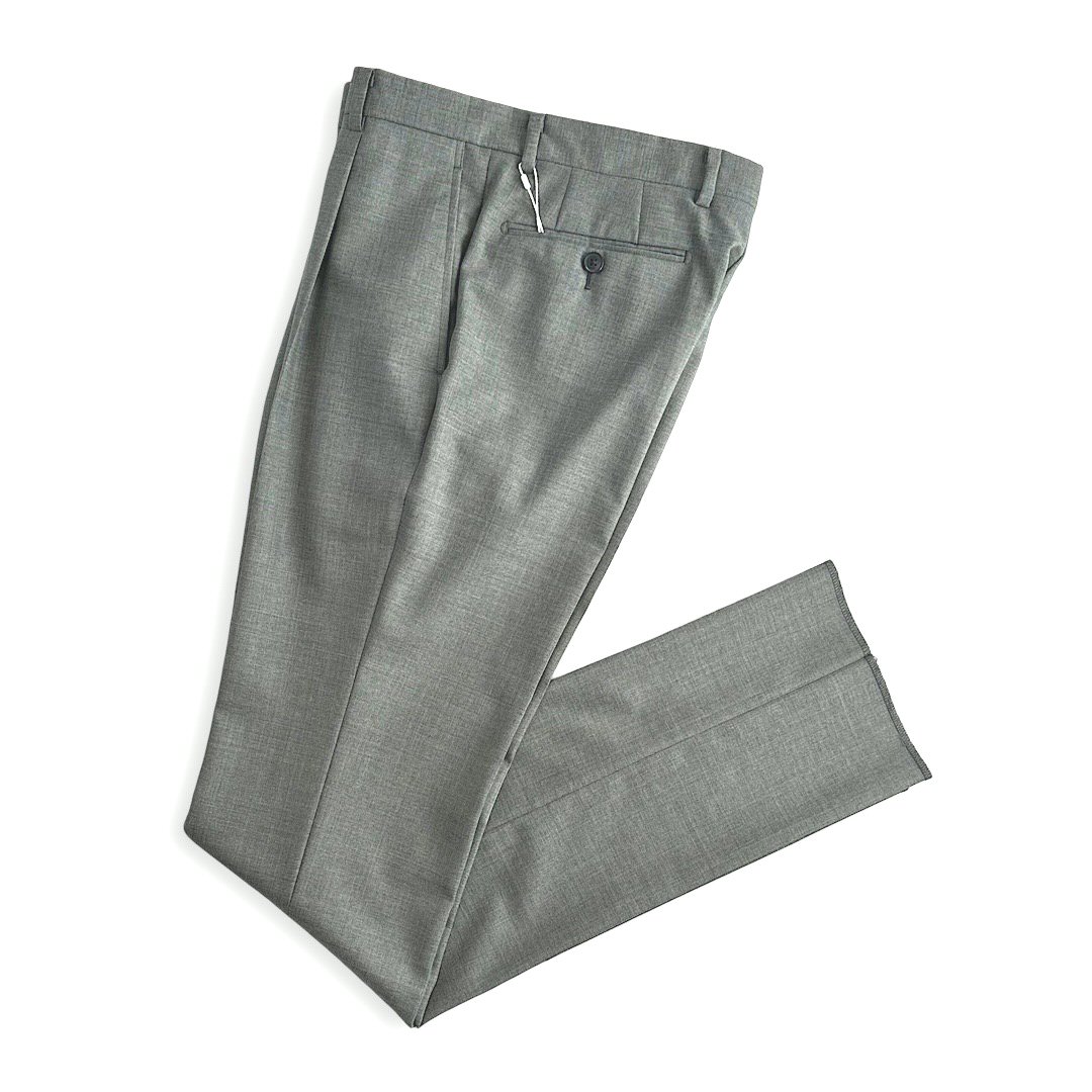 Aquascutum 【アクアスキュータム】通貨価値47,300円（税込）日本製（イタリア製出どころ当て嵌める）御召しものズボン下 スラックスメンズ 御前上等 ブランド名 羊毛春夏 緑であること系 ワンタックカノニコ 酉の方角79珊