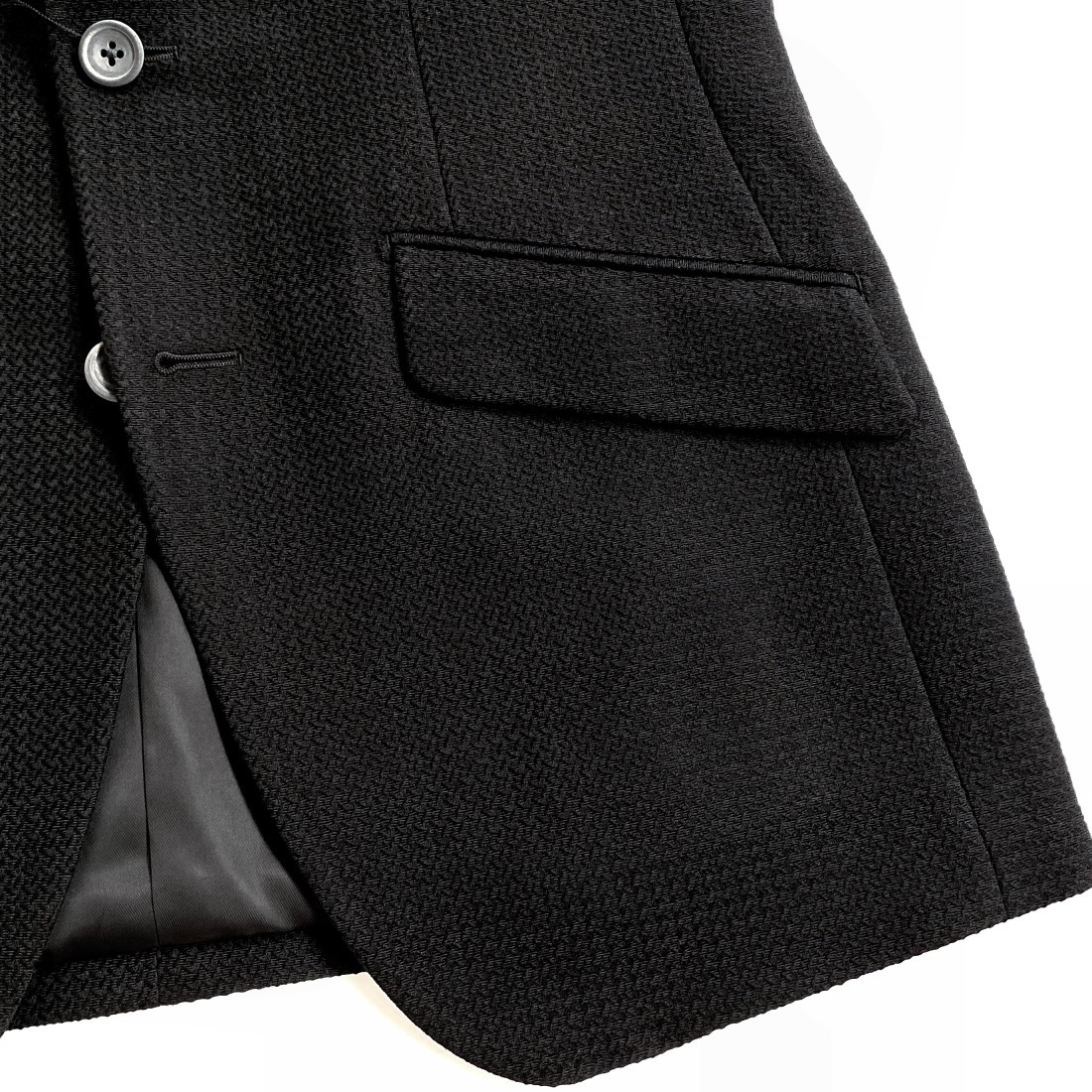 【楽天市場】D'URBAN【ダーバン】日本製シルク混ウールジャケット織柄 ピークドラペルブラック 黒総裏仕立て：toto・noel
