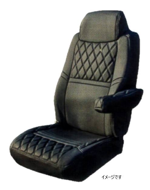 車種専用シートカバー　運転席用　COMBI　ブラック/黒糸 プロフィア-テラビィ　H7.～H15.10