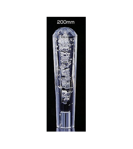 クリスタルダイヤカット泡ノブ クリアー　２００ｍｍ