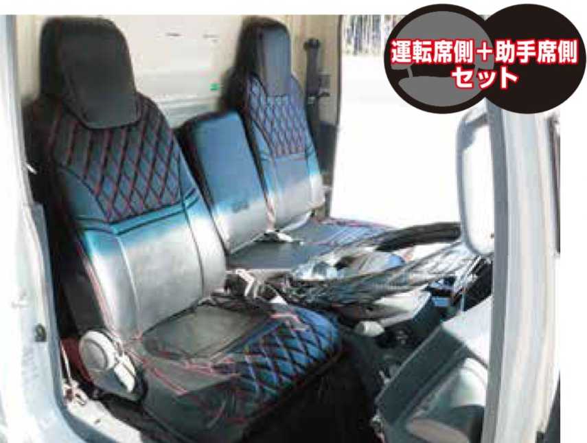 JET INOUE｜ジェット・イノウエ シートカバー COMBI いすゞ2t 標準車用 07エルフハイキャブ/ローキャブ共用 ブラック/黒糸 595351｜カー用品・トラック用品の東都部品