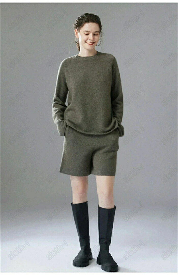 ハーフパンツ カシミヤ100％ ショートパンツ ハイウエスト レディースパンツ ボトムス ショーツ 美脚 脚長 カジュアルパンツ ゆったり 体型カバー 短パン ウエストゴム パンツ シンプル フォーマル 大人 カジュアル 通勤 通学 部屋着 着回し 防寒 半ズボン 秋冬 ボトムス｜totoco