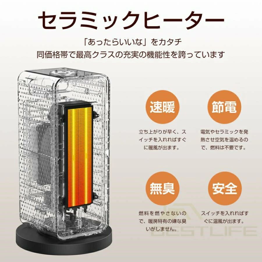 PSE公証 セラミックファンヒーター 小型 一台多役 暖房器 明かり気違い暖房器 卓上用 痛いところ 執務室 二階建てバスお部屋 省エネ 2秒速暖 オーバーヒート保護すること パウダーコンパクト 暖房装置物の具