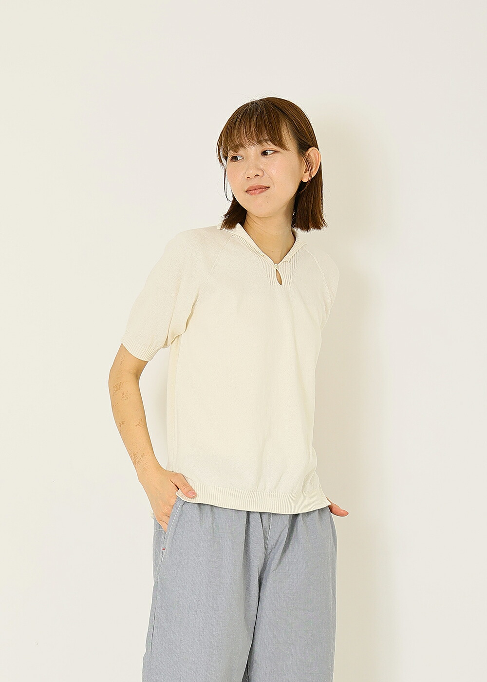 オーガニックコットンウイングカラー｜to touch 店