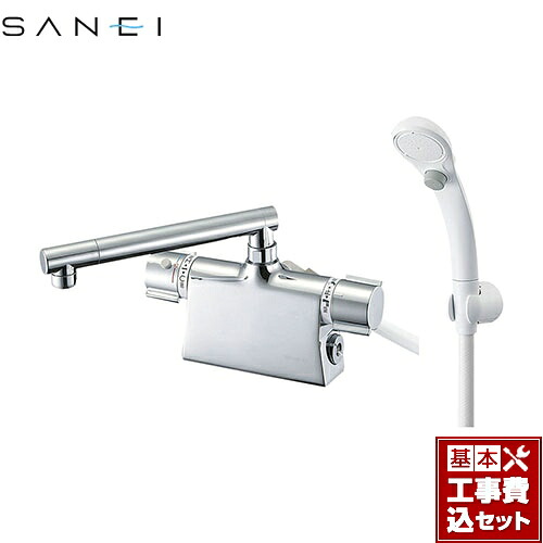 【リフォーム認定商品】【工事費込セット（商品＋基本工事）】 [SK785DT2-13] column 三栄 浴室水栓 台付サーモスタット式 サーモデッキシャワー混合栓｜東海トリカエ隊店
