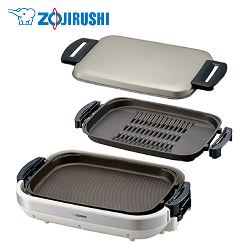 [EA-JB20-SA] ホットプレート やきやき 象印 ホットプレート プレート2枚タイプ 2.5ｍロングコード シルバー 【送料無料】