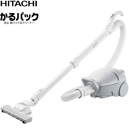 [CV-KV70P(H)] 紙パック式クリーナー かるパック 日立 掃除機 紙パック式 1.3L キャニスター コードの長さ：5m ライトグレー 【送料無料】 15,682円