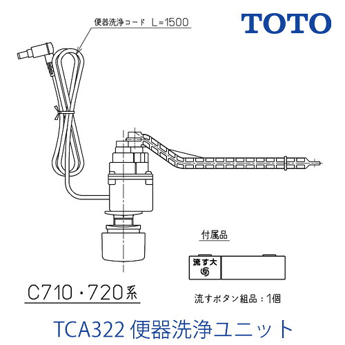 [TCA322] TOTO 温水洗い濯ぎ便座部材 室内用便器洗い濯ぎ社会的単位 【貨物輸送無料】