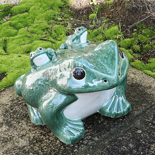 楽天市場】【38時間限定ポイント15倍】信楽焼 13号五匹子付き蛙