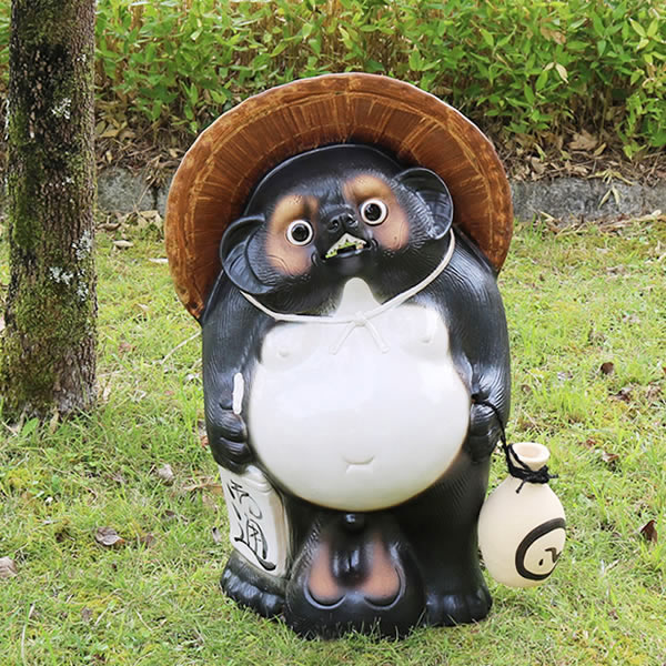 楽天市場】信楽焼 古狸庵作30号福ひねり狸 信楽焼たぬき縁起物