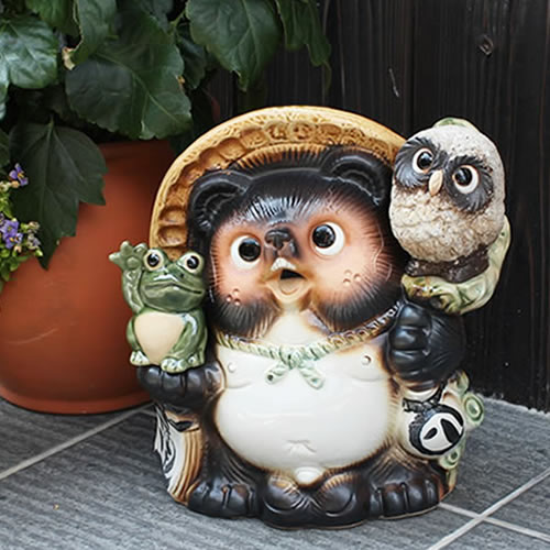 楽天市場】8号開運狸 信楽焼たぬき 縁起物のタヌキ 陶器タヌキ たぬき