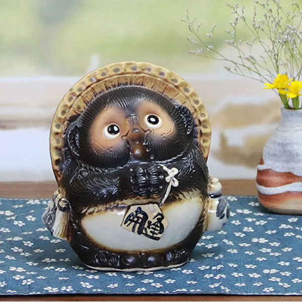 楽天市場】8号開運狸 信楽焼たぬき 縁起物のタヌキ 陶器タヌキ たぬき