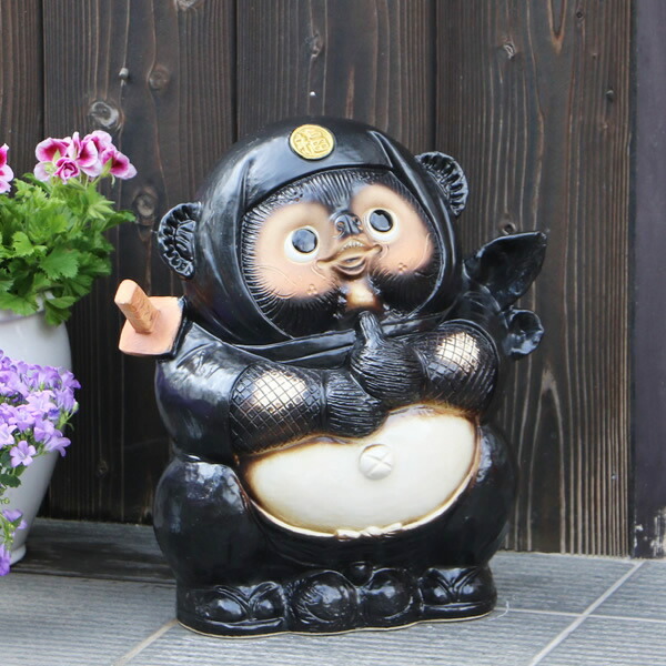 楽天市場】【スーパーSALE 20%OFFクーポン配布中】信楽焼 黒忍者たぬき