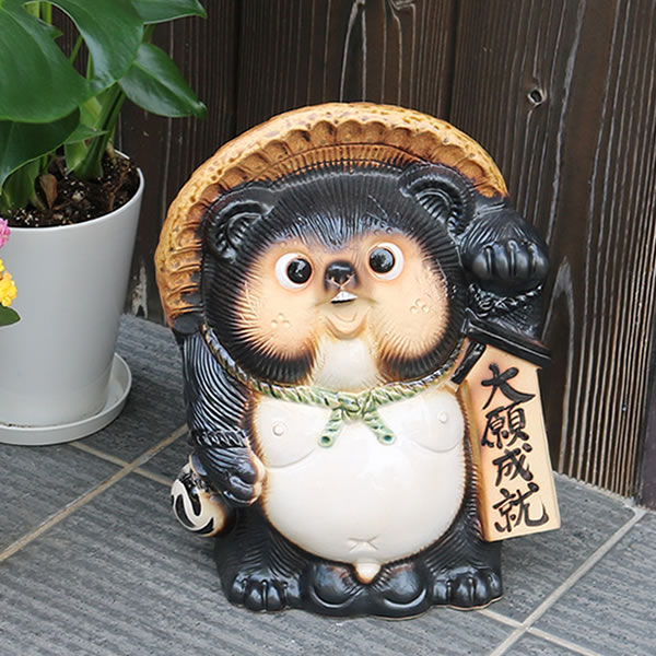 楽天市場】信楽焼 狸 信楽焼たぬき 逆さ狸 縁起物タヌキ 陶器タヌキ