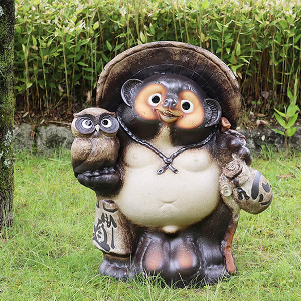 【体高約50cm】たぬきの置物【持ちやすい穴あきタイプ】 楽天市場】 たぬき > サイズで選ぶ > 高さ：50cm〜60cm未満
