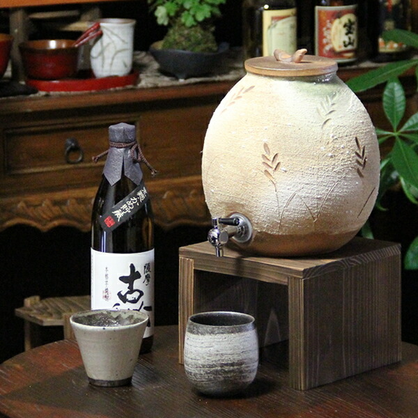 楽天市場】3升用信楽焼焼酎サーバー 焼酎が美味しくなると評判の