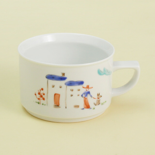 楽天市場】【波佐見焼】 陶房青 野ばら モーニングカップ 珈琲