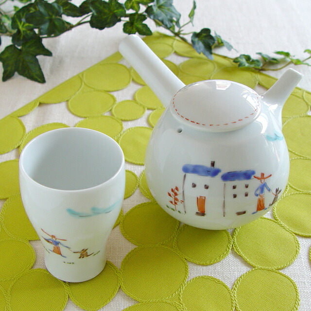 【波佐見焼】【陶房青】【磁器】【普段使いの食器】【上質な器】【ギフト】 プロバンス　ティーセット