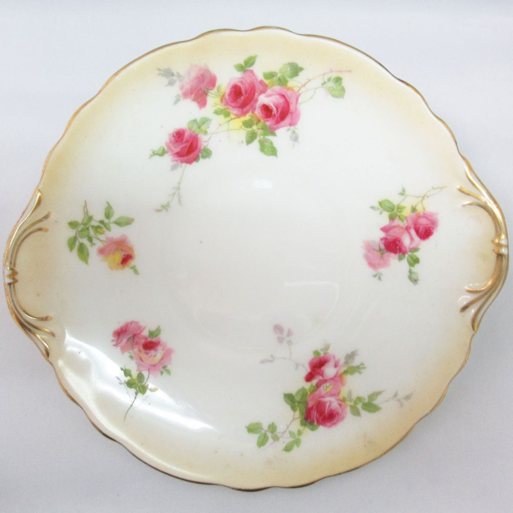アンティーク プレート 大皿 B&B Royal Doulton ロイヤルドルトン イギリス 1902年-1922年頃 ヴィンテージ キッチン雑貨 テーブルウェア 食器 陶磁器 丸皿 取っ手付き