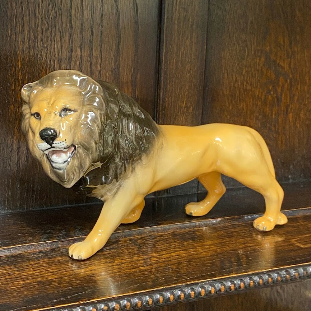 置物：【Beswick】競走馬アークル （陶製フィギュリン） ベスウィック BESWICK 競走馬 ミルリーフ 木台付き フィギュア