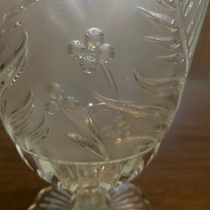 アンティーク ガラス セロリバース Sowerby Glass イギリス 18年頃 アンティーク キッチン インテリア 雑貨 花器 花瓶 フラワーバース Pressclubvartha Com