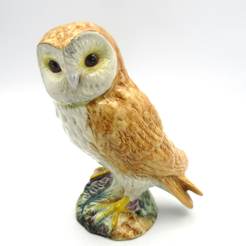 ヴィンテージ フィギュア メンフクロウ Beswick ベズウィック イギリス 1955-1972年頃 <br><br> アンティーク インテリア 欧州雑貨 置物 オブジェ フィギュリン 陶磁器 動物 鳥
