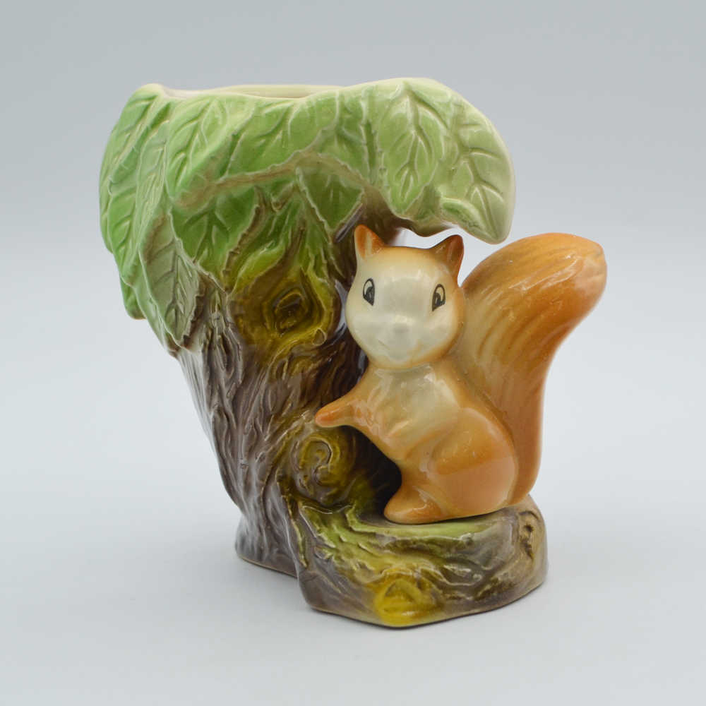 【訳あり】 ヴィンテージ フィギュア 花瓶 リス Eastgate Pottery イーストゲート・ポッテリー Fauna ファウナ イギリス 1960-1970年頃 <br><br> アンティーク インテリア 欧州雑貨 置物 オブジェ フィギュリン 陶磁器 動物 栗鼠