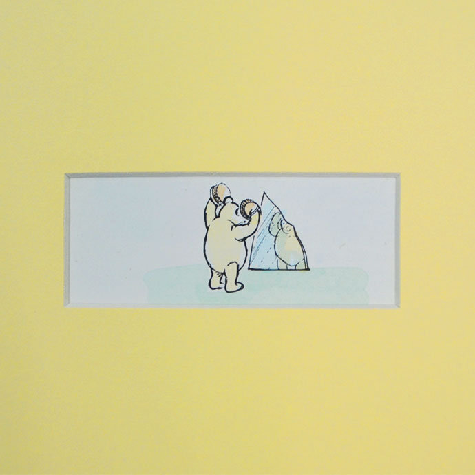 クマのプーさん』絵本挿し絵の複製画 ☆ イギリス額装品 クマのプー
