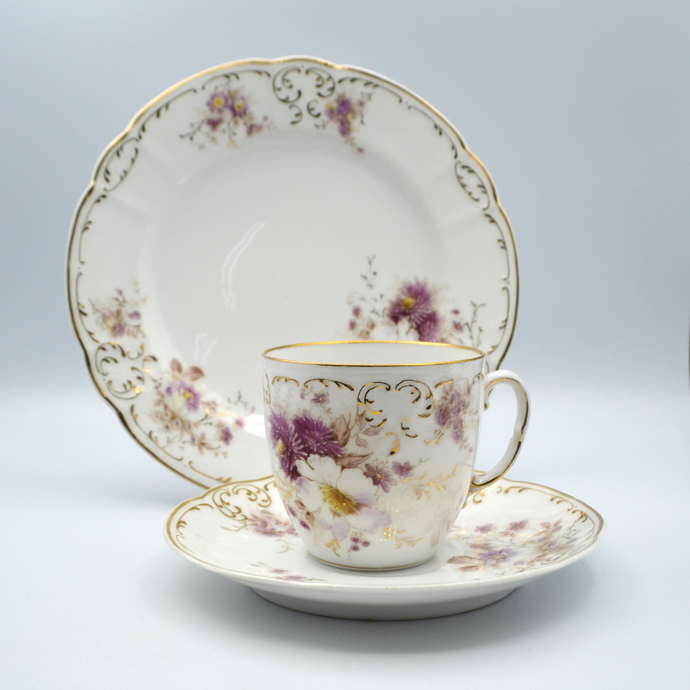 楽天市場】アンティーク トリオ ティーカップ&ソーサー Royal Albert