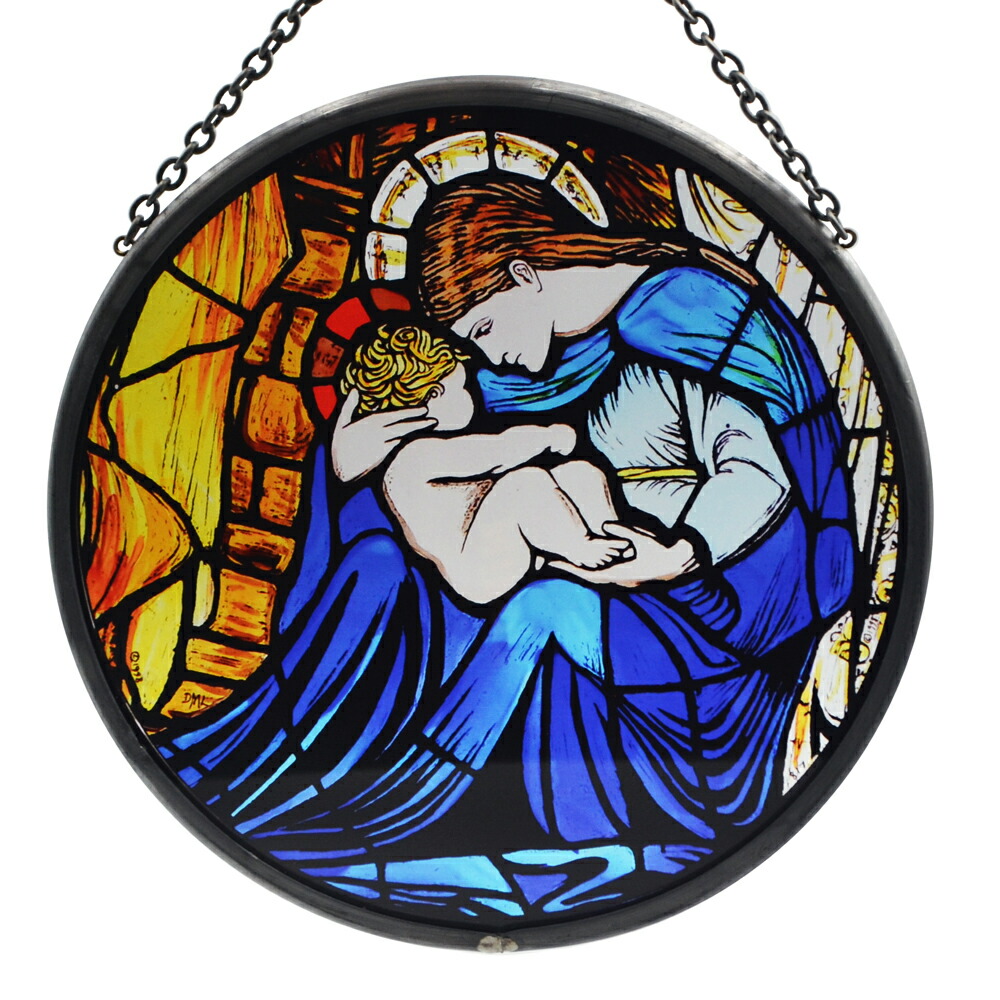 楽天市場】英国製 ステンドグラス 受胎告知 聖母マリア