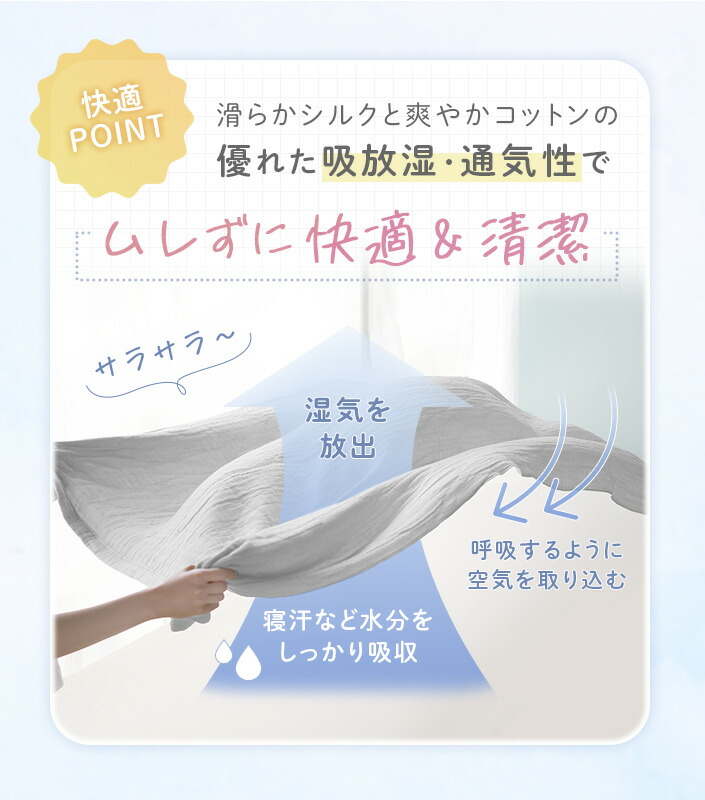 25％OFFクーポン】日本製 シルク混 5重ガーゼケット Zzz SILK グゥグゥ