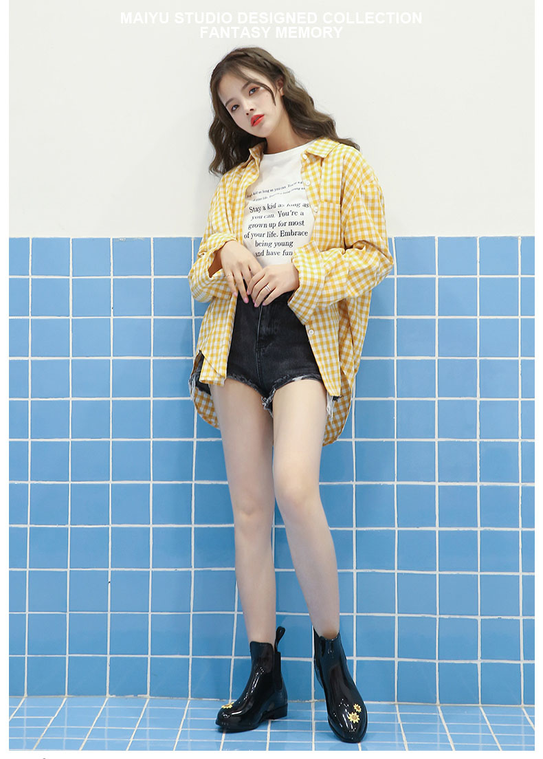 花柄 サイドゴア 向日葵サイドゴアブーツ レインブーツ レインシューズ ブーツ レイン 2cmヒール レディース ショートブーツ 完全防水 ひまわり柄