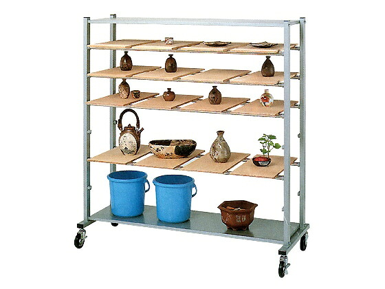[陶器作り 備品] 細工物かわき切る棚 UH