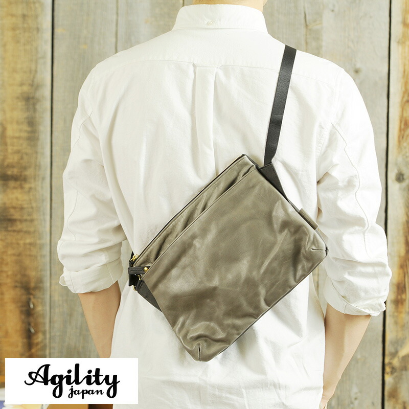 高知インター店 Agility 馬革サコッシュバッグ ペガーズ 男性用 メンズ サコッシュ 日本製 革 本革 レザー ショルダーバッグ 薄い 薄型 B5 送料無料 早割クーポン Www Consulacam Marseille Fr