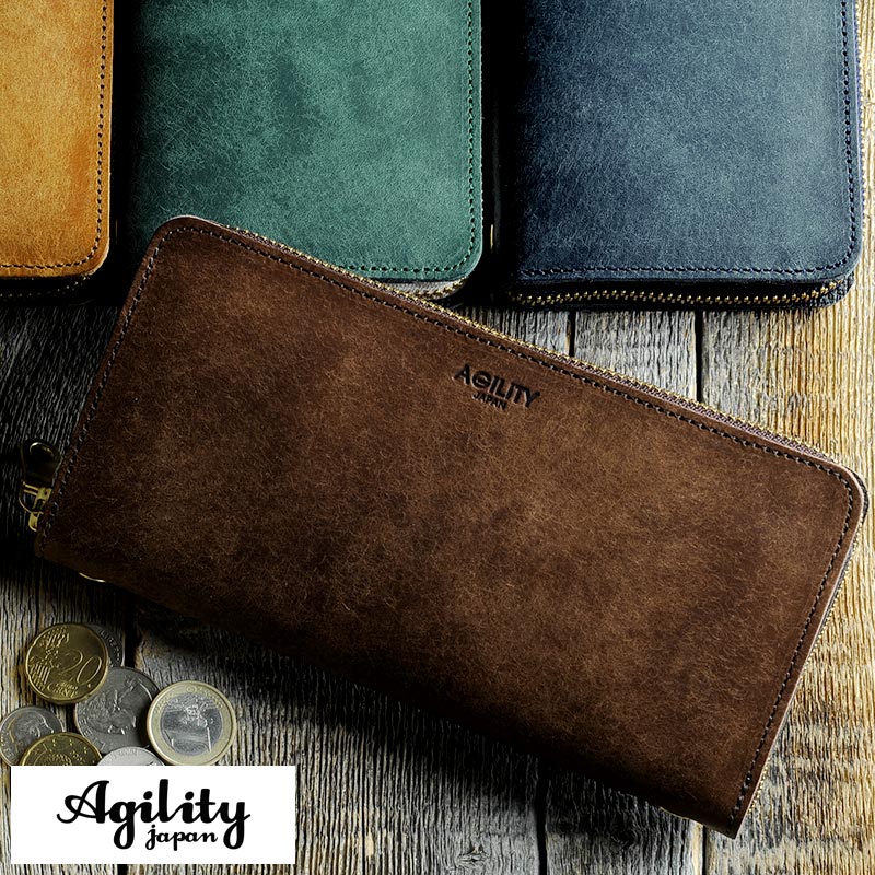 楽天市場 Agility 長財布 ラウンドファスナー メンズ プエブロ グロット 大容量 カード 多い たくさん入る 本革 日本製 イタリアンレザー ビジネス 大人 男性 ギフト プレゼント 国産 送料無料 メンズバッグ専門店 紳士の持ち物