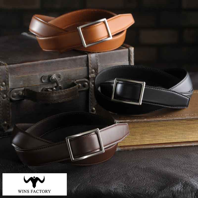 日本製 ベルト メンズ 本革 穴なし Wins Factory 無段階 調整 フリコ ビジネスベルト 3cm幅 ベジタブルタンニングレザー ビジネス ブランド 男性 革 スーツ シンプル 日本製 おしゃれ フリーサイズ ギフト おすすめ プレゼント ラッピング 送料無料 美しい