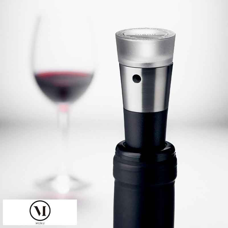 ポイント5倍 ワインストッパー Menu 真空 ボトルストッパー ヴィニョン ワイン 栓 フタ おしゃれ 便利 ボトルキャップ 蓋 保存 飲み残し 酸化防止 ワイングッズ 送料無料 Napierprison Com