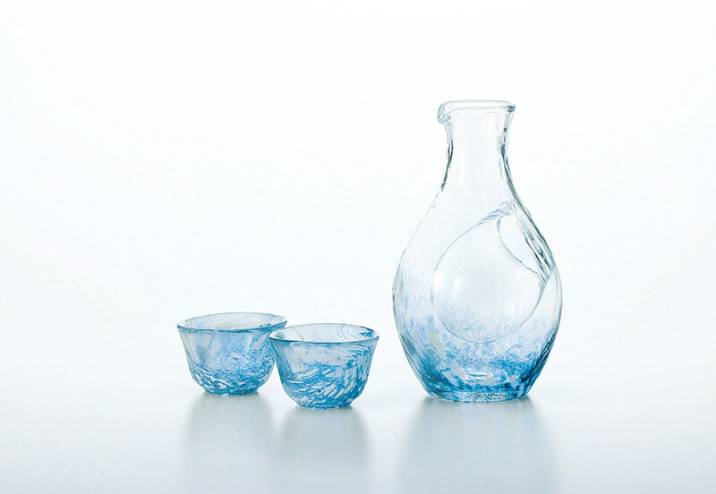 上品 徳利 おちょこ セット おしゃれ ガラス 日本製 グラスコレクション 冷酒用 3点セット 氷ポケット付き徳利1個 盃2個 国産 とっくり 日本酒 焼酎 男性 ギフト プレゼント おすすめ Qdtek Vn