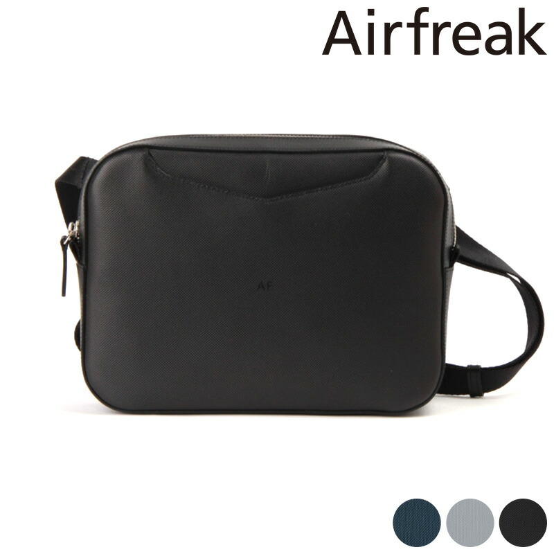 Airfreak 横型ミニショルダーバッグ Helsinki メンズ ショルダーバッグ 小さめ 本革 レザー 日本製 シンプル おしゃれ 斜めがけバッグ コンパクト 【送料無料】