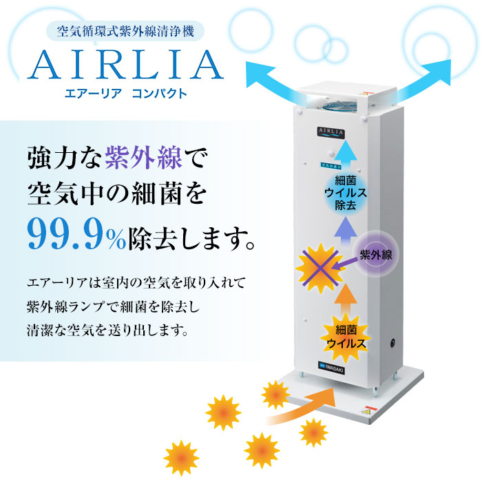 無料長期保証 非常に良い 岩崎電気 空気循環式紫外線清浄機 エアーリア