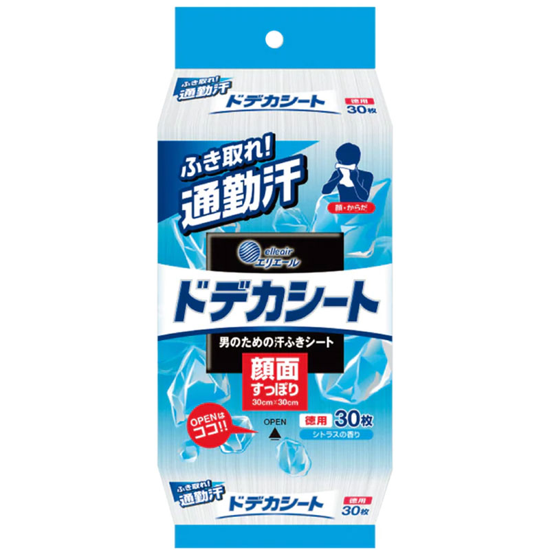 エリ叫び泣きｆｏｒＭＥＮ ドデカシート カンキツ類の芳ばしさ 徳用３０枚 24点