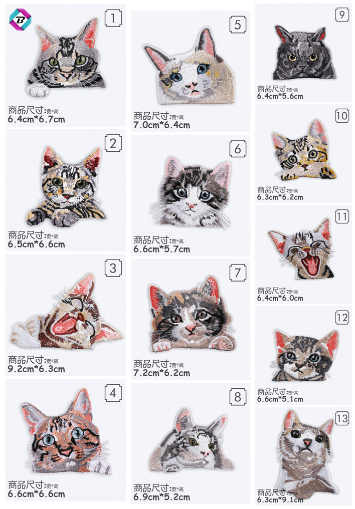【SEVEN SNOWさま】猫　アップリケ　水色✖白　壁飾り 10a7666470d6fad7e5d08d1854d636