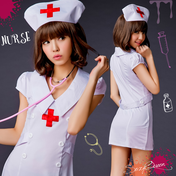 Osharevo Rakuten Global Market Puffy Nipples Straining Nurse Outfit Nurse Cosplay White Nurse 