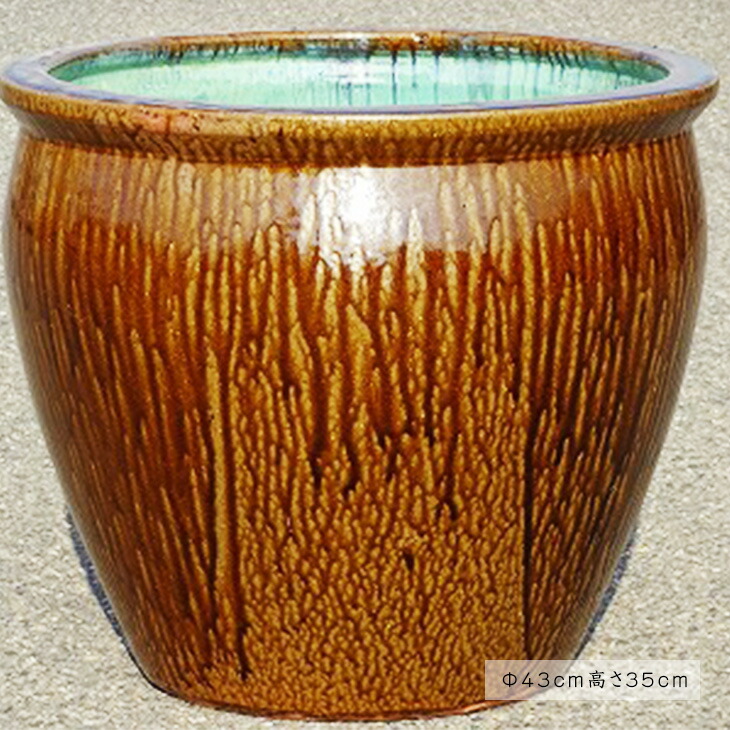 楽天市場】焼き締め 植木鉢 3‐A 植木鉢 大きい シンプル : やま