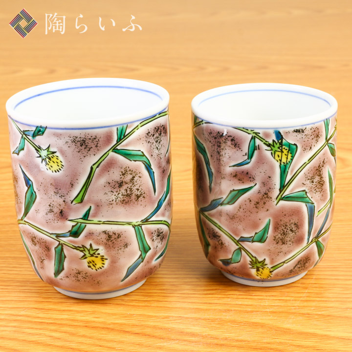 楽天市場】九谷焼 組湯呑 割取松竹梅 / 銀泉窯 | 茶器 ペア湯呑 湯呑み