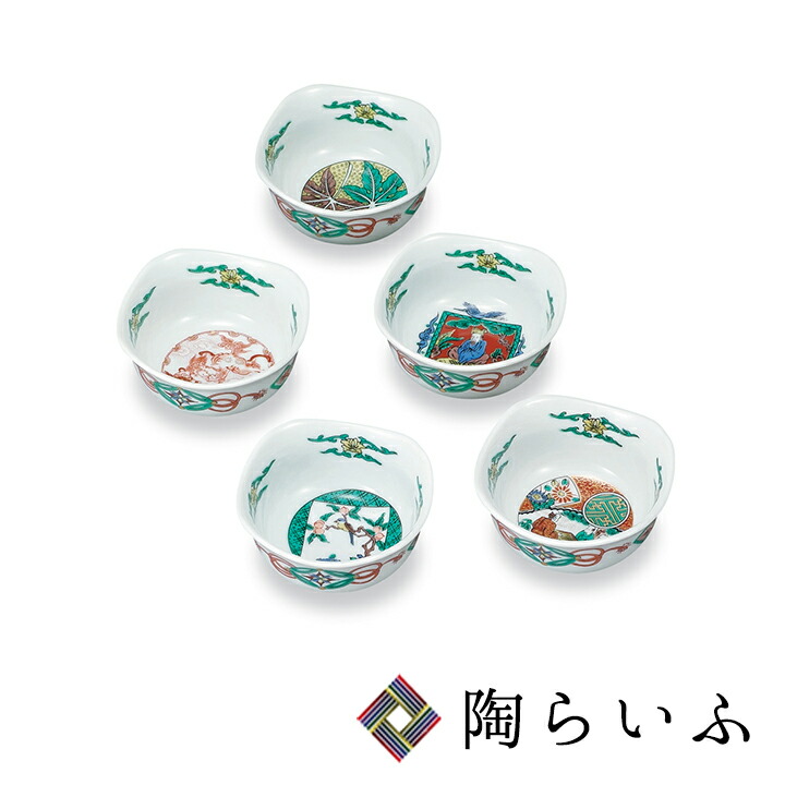 楽天市場】九谷焼 小付揃 小紋四君子/青郊窯＜送料無料＞和食器 鉢