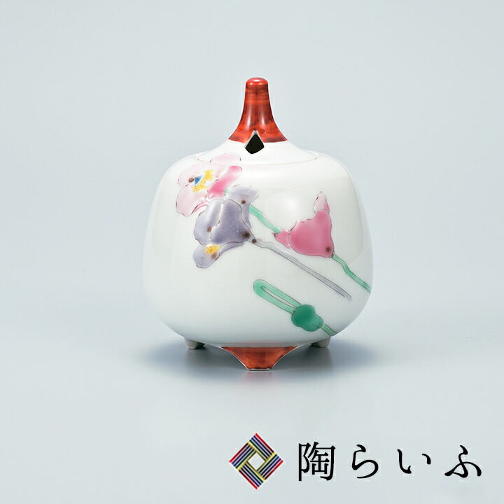 1213 九谷焼　花鳥風景文　香炉　古九谷　時代物 1213 九谷焼 花鳥風景文 香炉 古九谷 時代物 1213 九谷焼 花鳥