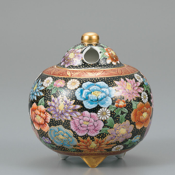 楽天市場】九谷焼 3.5号香炉 本金花詰/真山＜送料無料＞香炉