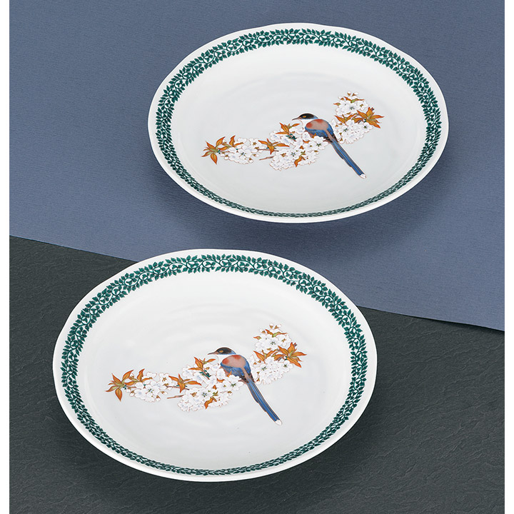 楽天市場】九谷焼 5号鉢 モッコ中鉢 古九谷金糸梅に鳥/美山窯