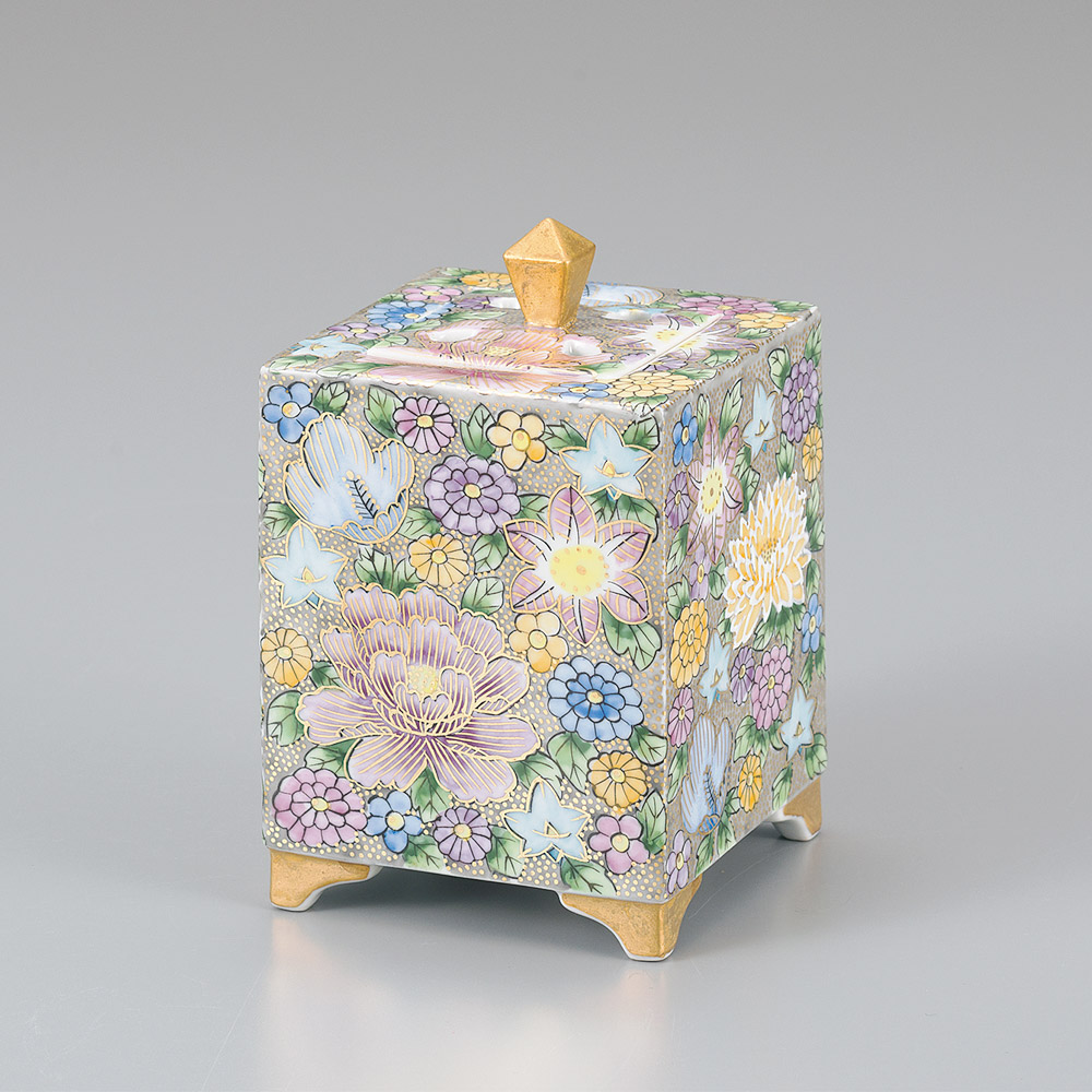 香炉　九谷焼　山田義明作 楽天市場】九谷焼 4号香炉 椿文/山田義明＜送料無料 香炉 仏具 人気